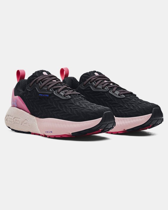 Women's UA HOVR™ Mega 3 Clone Running Shoes in Black image number 3